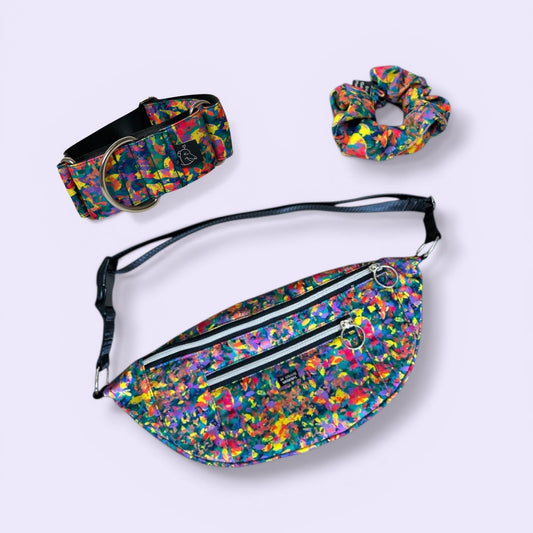 Pack Limbo (Collar Martingale + Riñonera + Scrunchie)