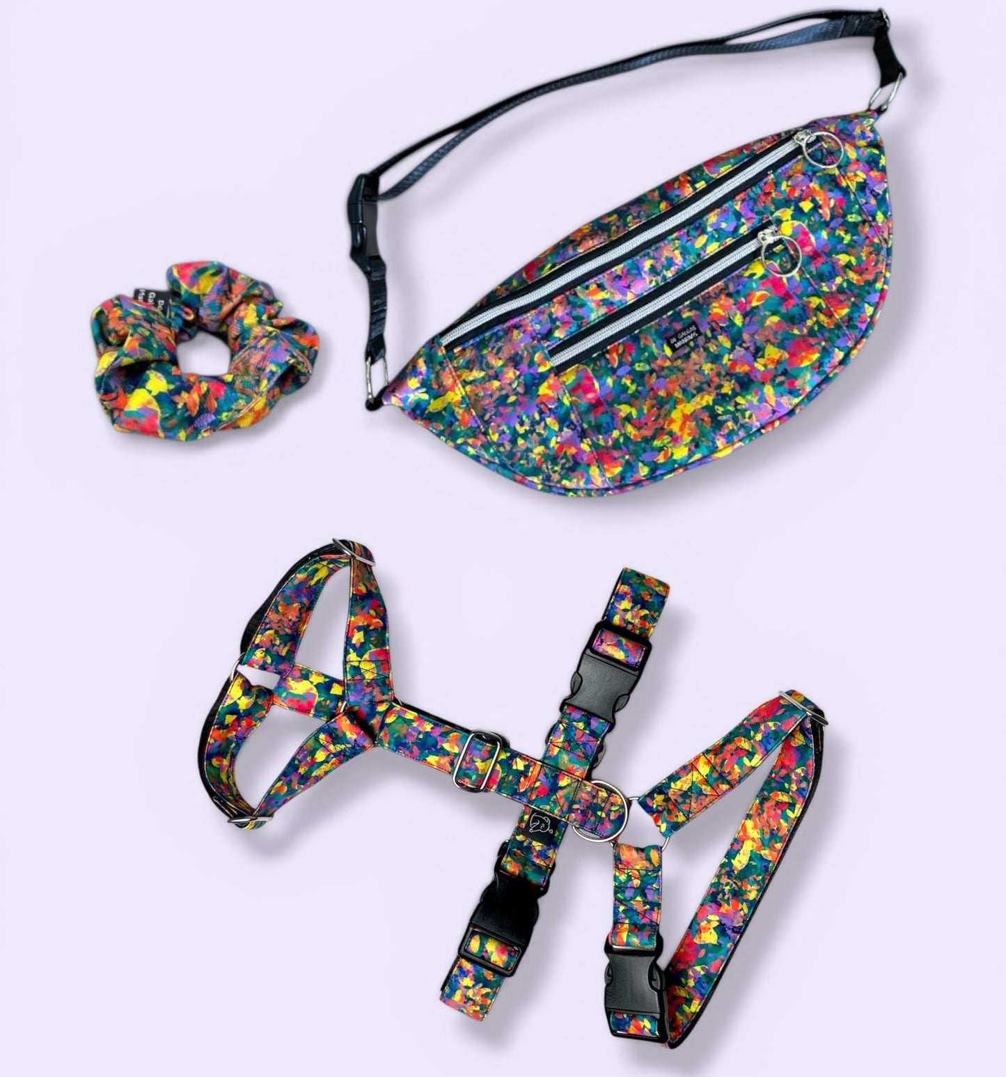 Pack Limbo (Arnés Antiescape + Riñonera + Scrunchie)