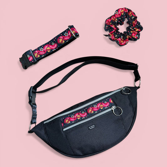 Pack TEAP (Riñonera + collar click + scrunchie)