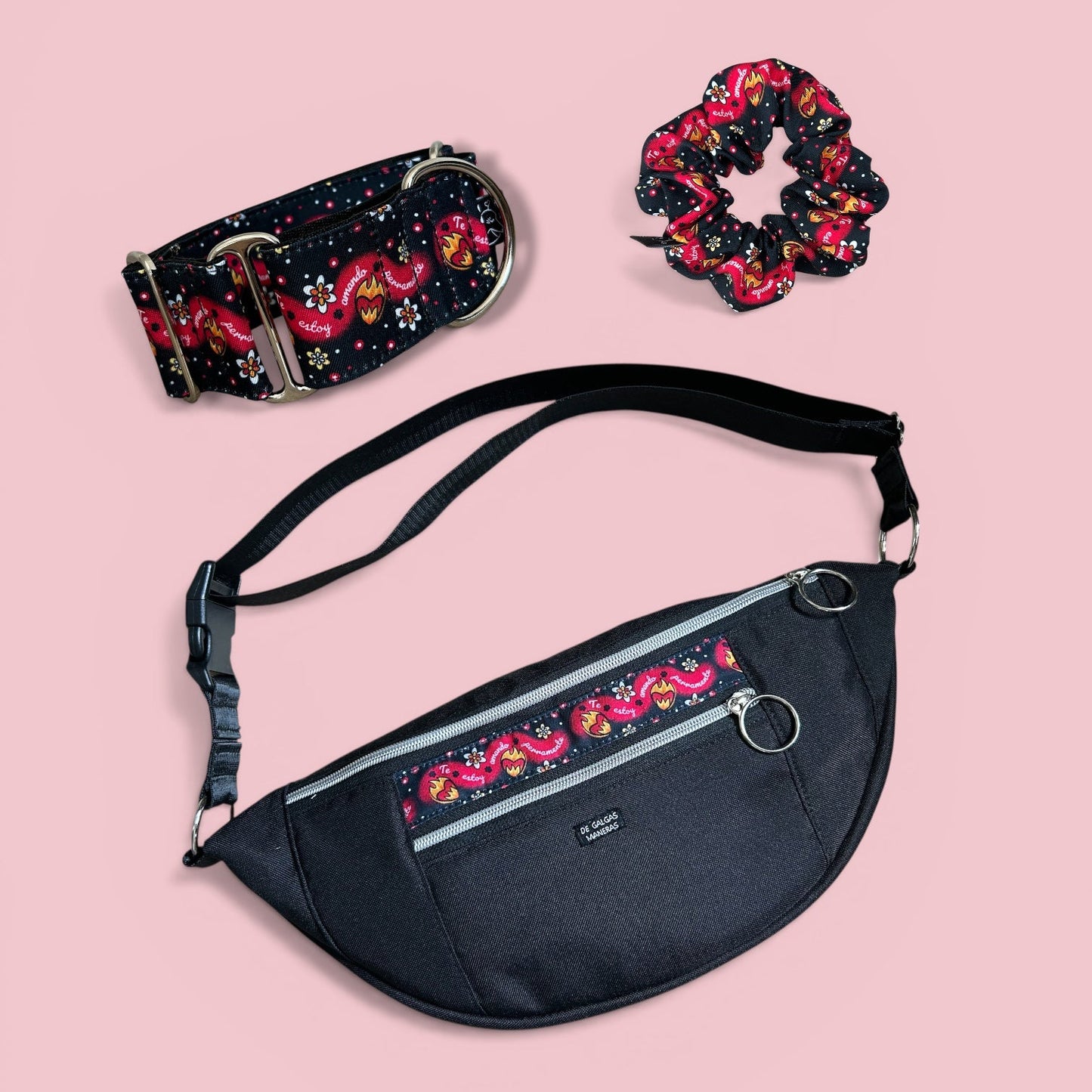 Pack TEAP (Collar Martingale + Riñonera + Scrunchie)