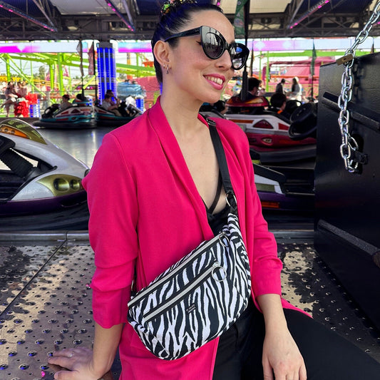 Riñonera Bandolera Cebra